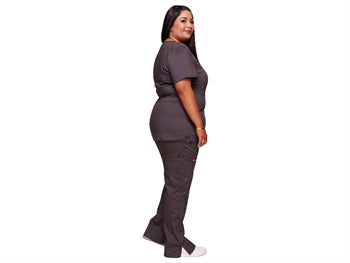 CHEROKEE MOCK WRAP TOP REVOLUTION - kona XS - steinblár - 18268