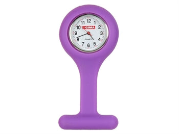 SILICONE NURSE WATCH - hringlótt - fjólublár - 20403