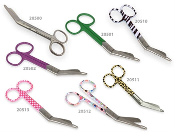 S/S beint skæri - leopard fantasía - blunt/sharp - 14 cm - 20531