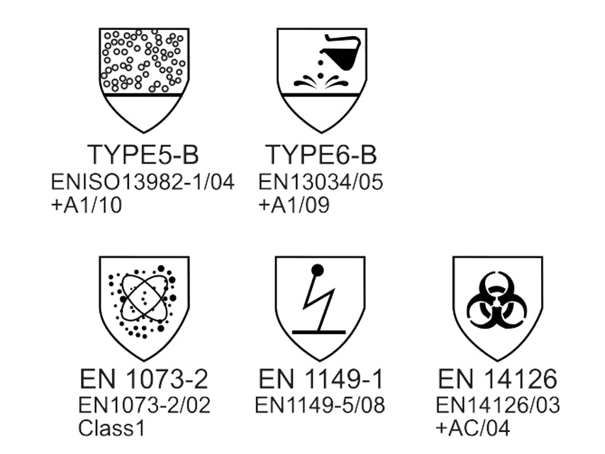 Einnota einangrunarkápa - Tegund 5B-6B - XXL – mynd 6