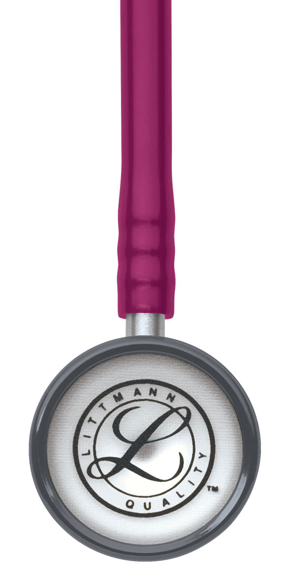 Littmann Classic II Pediatric hlustunarpípa fyrir börn – 2122 – hindberjarauð – nærmynd af himnu og hlustunarhaus