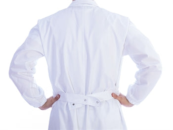 HVIDUR KÁPA MEÐ RÁÐ - bómull/pólýester - unisex stærð XXXL - 21427