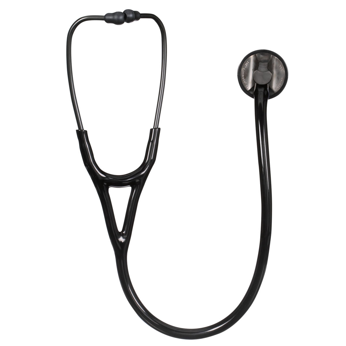 Littmann Master Cardiology hlustunarpípa – 2176 – svört, reykáferð á haus – hlustunarhaus og slanga