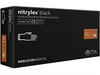 NITRYLEX SVARTIR NITRÍL HANSKAR - sérstaklega stór - 21819