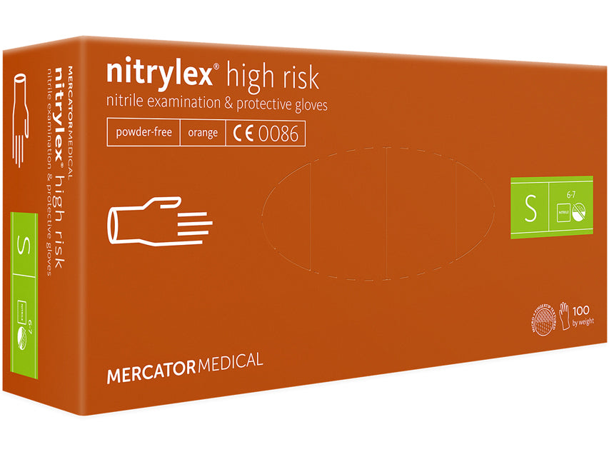 NITRYLEX ORANGE NITRÍL HANSKAR - lítill