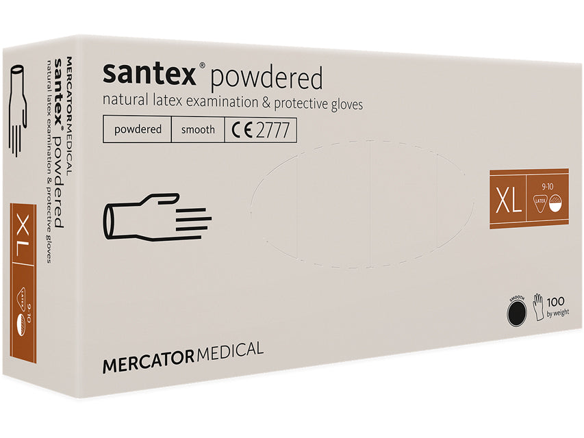 SANTEX LATEX HANSKAR - DUFTUÐ - sérstaklega stór