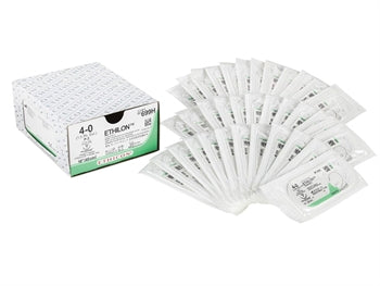 ETHICON ETHILON MONOFILAMENT SAUMUR - gauge 4/0 needle 13 mm - 22294