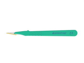 DIAMANTINE EINNOTA SKURÐHNEFAR MEÐ S/S BLAÐ N. 11 - sótthreinsaður - 2461
