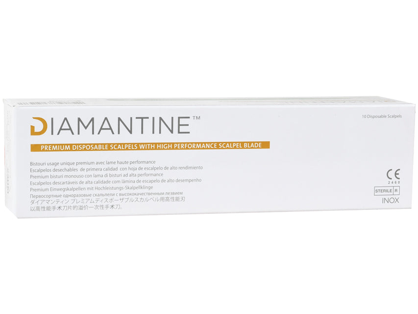 DIAMANTINE einnota skurðarhnífar með úr ryðfríu stáli blað nr. 22 – sterílt – mynd 3
