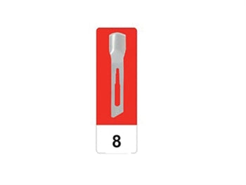 GIMA KOLEFNI STÁL GRAFARBLÖÐ N 8 - sótthreinsað - 2508