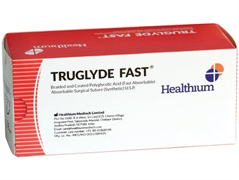 TRUGLYDE hratt frásoganlegt saumur gauge 2/0 circle 1/2 needle 35mm - 75cm - ólitaður - 2981
