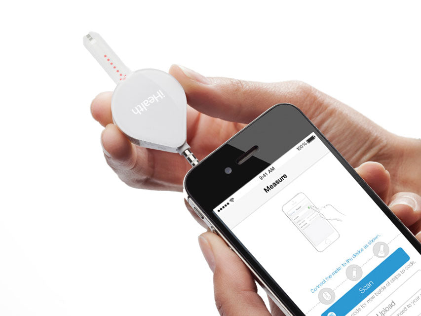 iHealth ALIGN BG1 BUTTON stærð blóðsykursmælir gagnaflutningur í snjallsíma – mynd 3