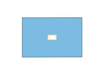 NON WOVEN BI-LAYER DRAPE 100x150 cm með holu 9x18 cm - 23625