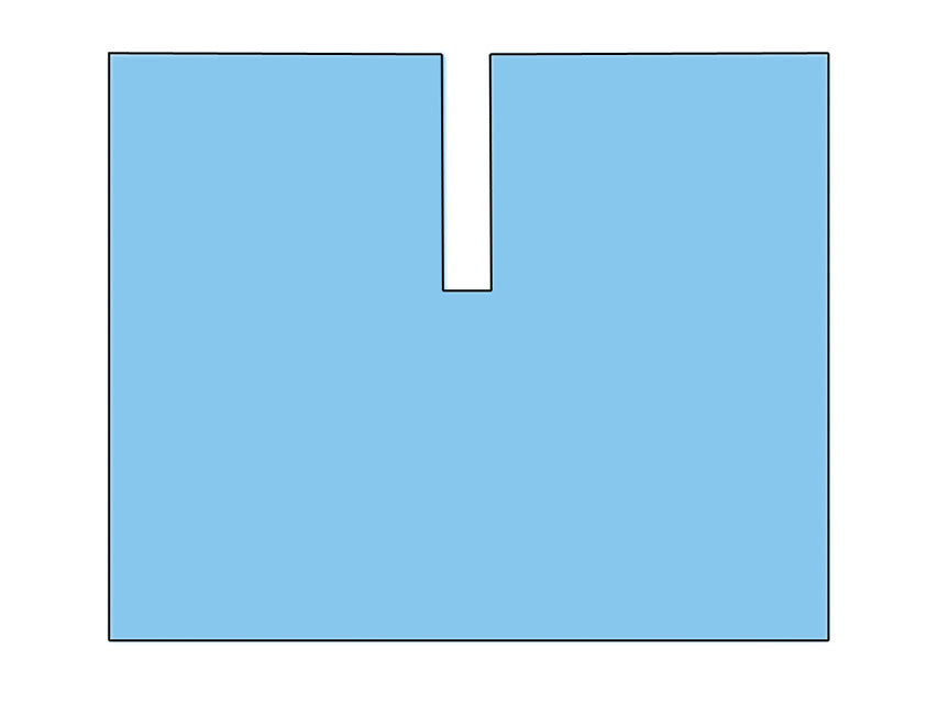 Aðgerðardúkur 200x240 cm með adhesive U shape Skurður – sterílt