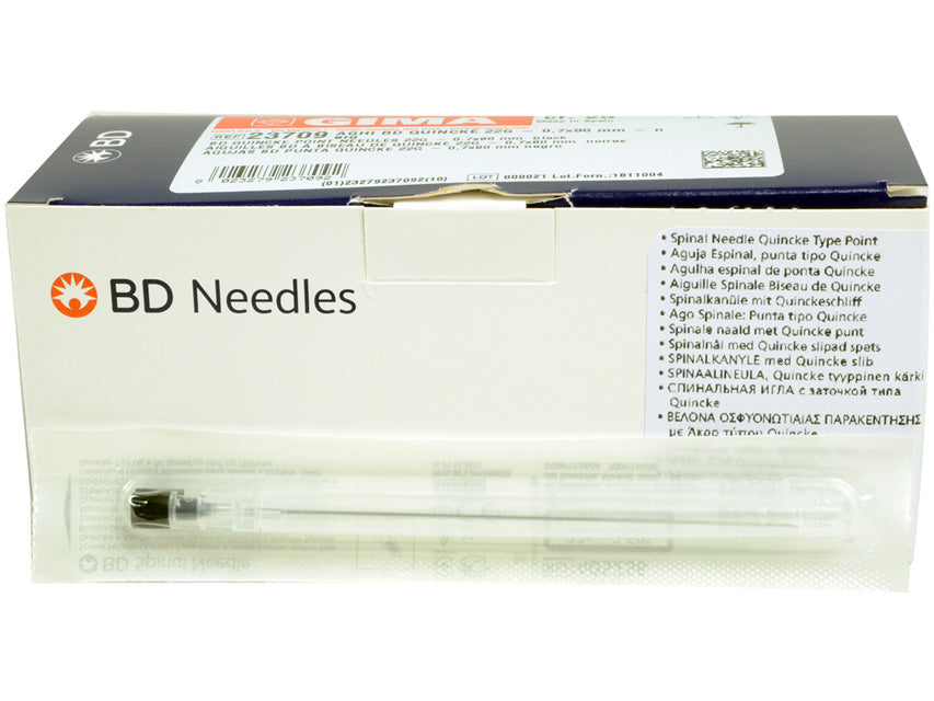 BD QUINCKE POINT NÁLAR 22G - 0.7x90 mm svartur – mynd 3