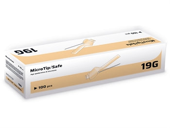 HYPODERMIC SAFETY NEEDLE 19G 1.1x38 mm - sótthreinsuð - 23791