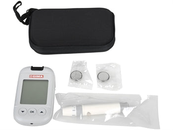 GIMA GLÚKÓSA MÆLIR mg/dL með lancet tæki - GB,IT,SE,FI - 24108