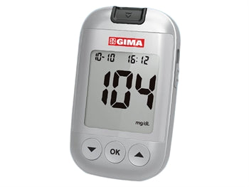 GIMA GLÚKÓSA MÆLIR mg/dL með lancet tæki - GB,IT,SE,FI - 24108