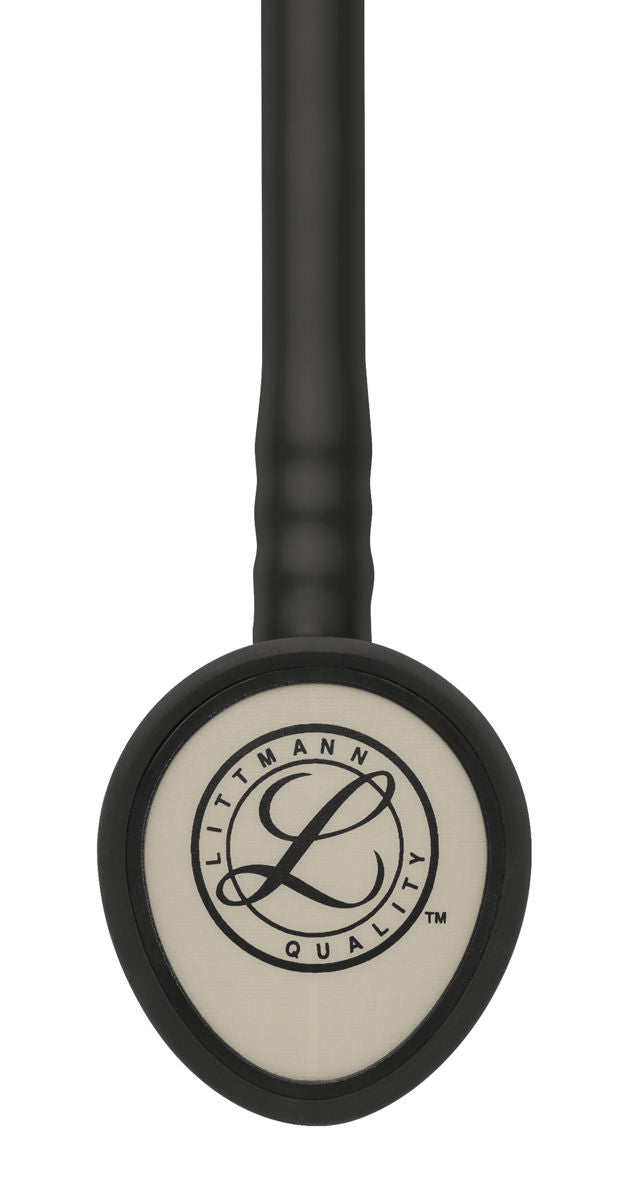 Littmann Lightweight II S.E. hlustunarpípa – 2450 – svört – nærmynd af himnu og hlustunarhaus