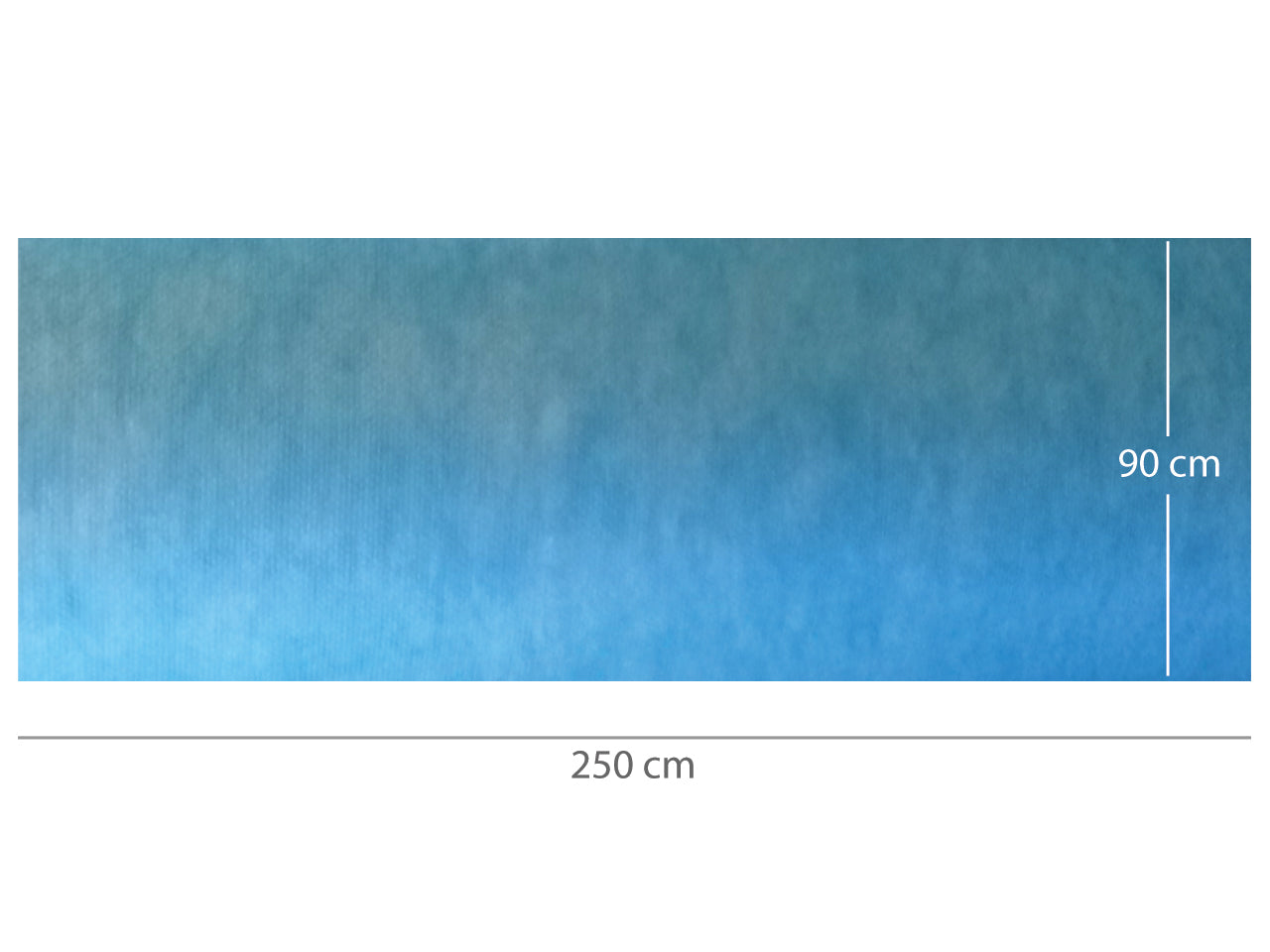 Vatnsheldir, rakadrægir, forskornir mottur 90x250 cm