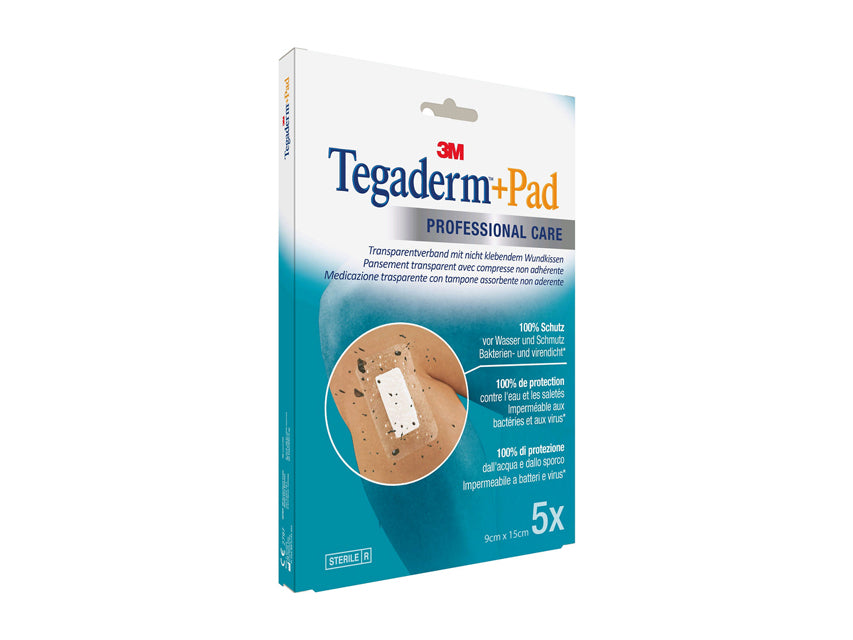3M Tegaderm + Pad sáraumbúðir 9x15 cm – 3589NP – 5 stk.