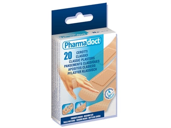 PHARMADOCT klassískir plástrar 7x2 cm - kassi með 12 öskjum af 20 - 5300