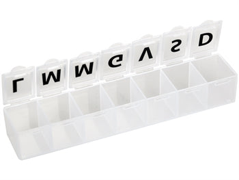 WEEKLY PILL BOX - white - blister - Italian - 25832