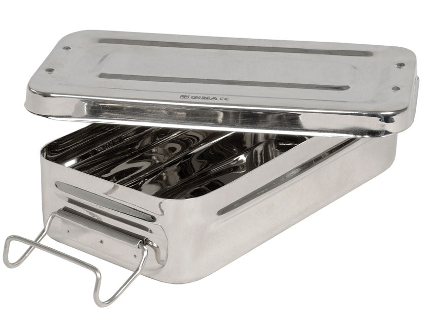 Ryðfrítt stálbox með handfangi - 20x10x4.5 cm – mynd 2