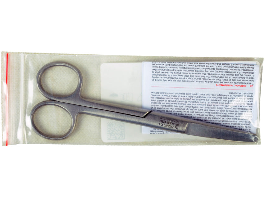 Skæri bogin bitlaus/hvöss – 14,5 cm – mynd 3