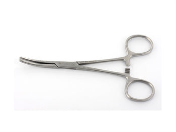 KLEMMER FORCEPS - beygður - 14 cm - 6836