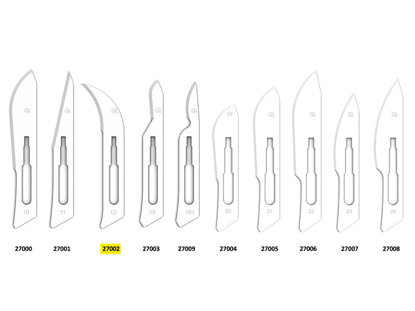 Kolefnisstál BLADES nr. 12 – sterílt – mynd 2