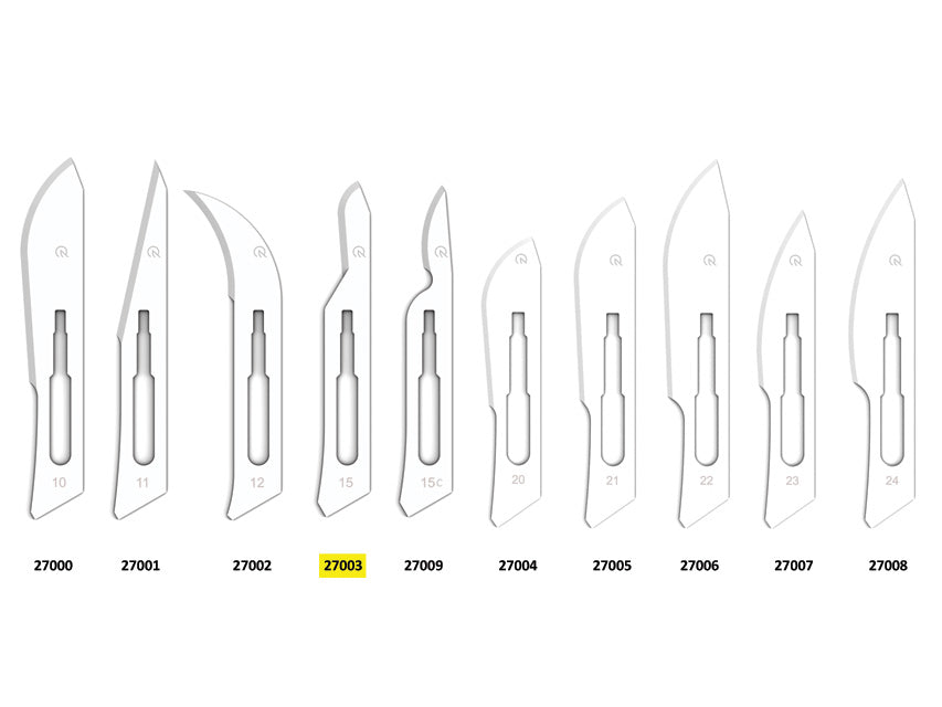 Kolefnisstál BLADES nr. 15 – sterílt – mynd 2