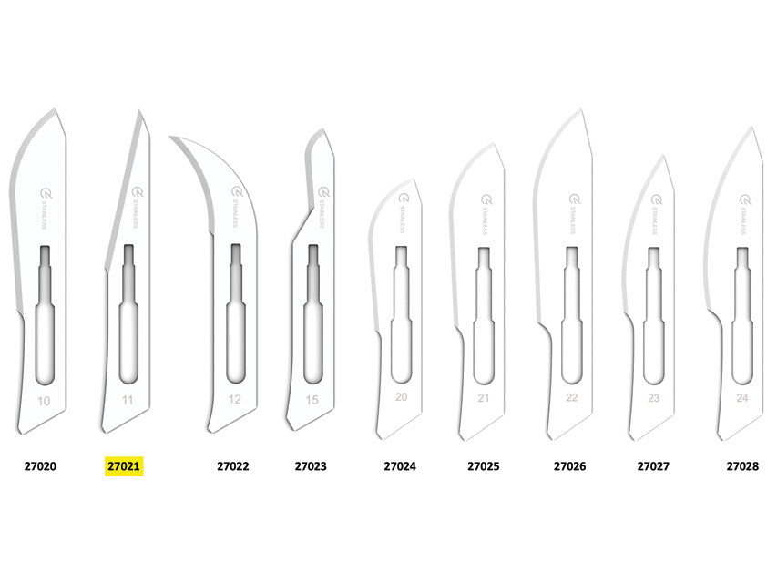 Ryðfrítt stál BLADES nr. 11 – sterílt – mynd 2