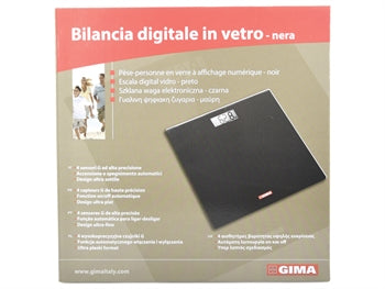 GLASS DIGITAL SCALE - svartur - 27248