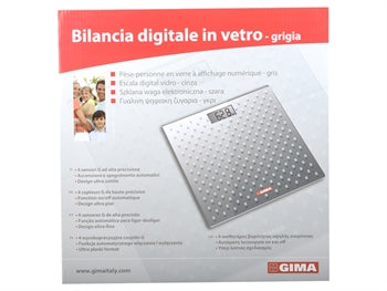 GLASS DIGITAL SCALE - grár - 27249