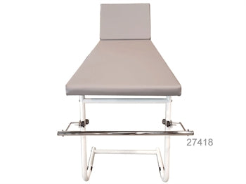 EXAMINATION COUCH - hvít máluð, grár dýna - 27402