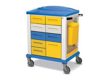 BASIC TROLLEY - staðlaður með 9 skápum - 7476