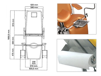 GYNEX PROFESSIONAL CHAIR - blár - 27513
