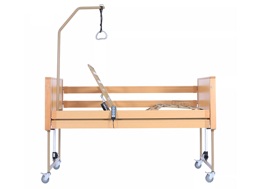 Rafknúið hæðarstillanlegt sjúkrarúm – 4 mótorar – 84–125 cm