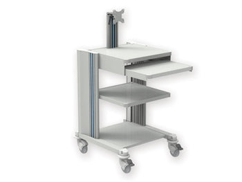 PRO CART - 2 shelves, keyboard, monitor support - 7887