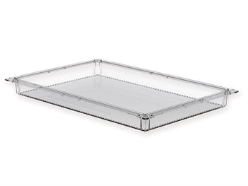 TRANSPARENT PLASTIC ISO DRAWER 600x400x50 mm - closed - 7957