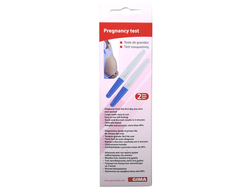 Þungunarpróf – heimapróf í bunu – 2 próf