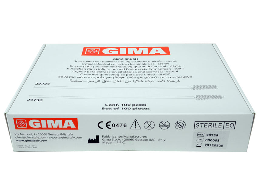 GIMA BRUSH frumusýnabursti með kúlulaga enda – sæfður – 100 stk.