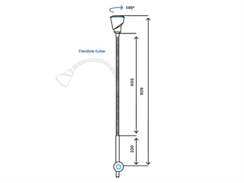 ALFA-FLEX LED LJÓS - vegg - 30724