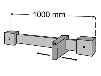 RAIL TENGING MEÐ KLIPPI - 30775