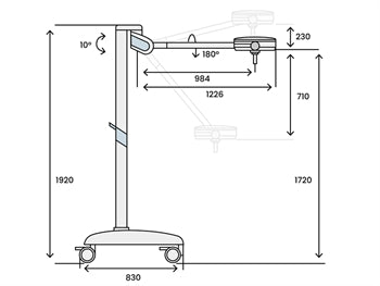 PENTALED 30E DOUBLE SCIALYTIC LIGHT - loft - 30779