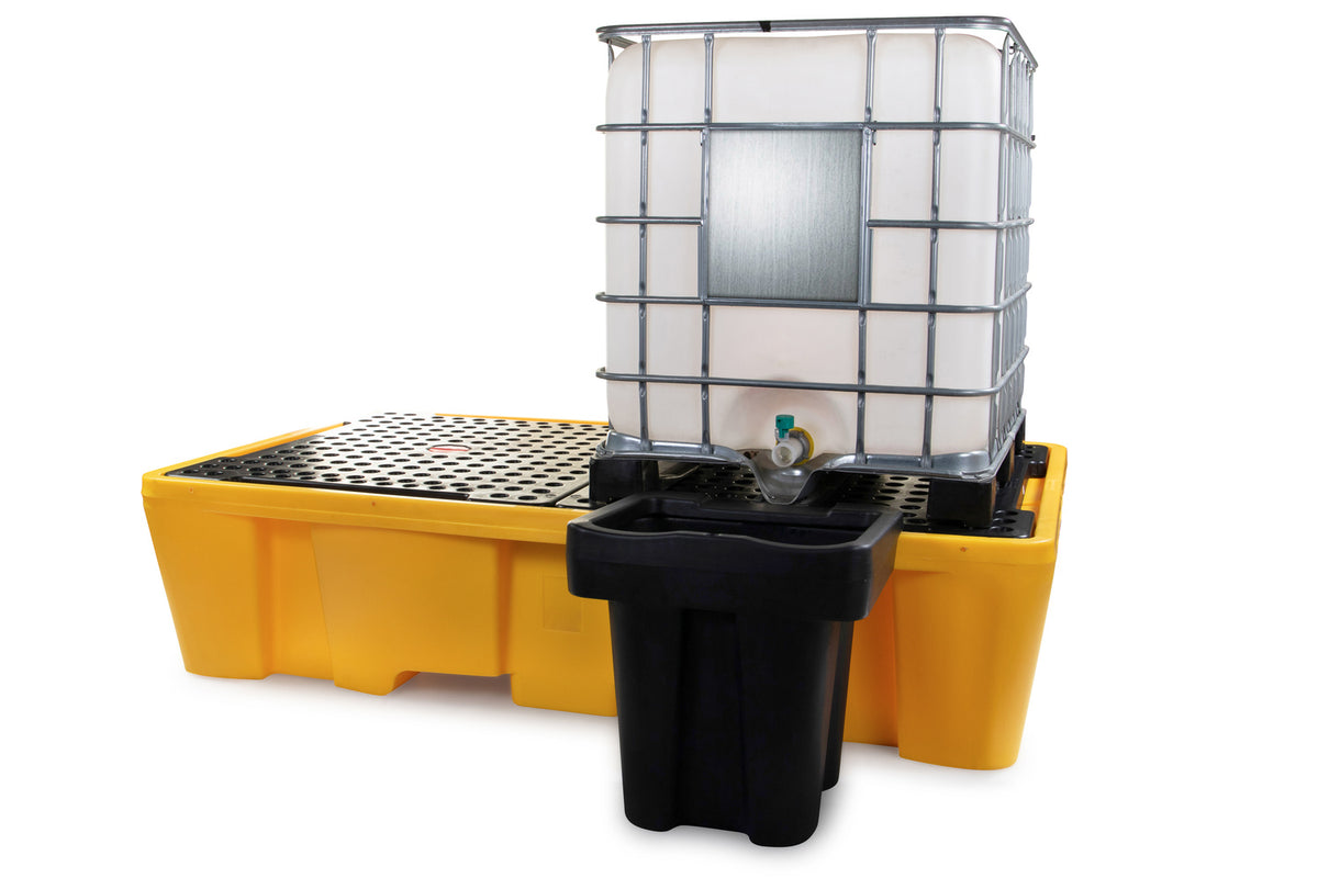 Tvöfaldur IBC Pólýetýlen Lekapallur með grind - Staflanlegur – FyterTech 31-3073-ST – mynd 4