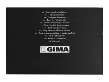 GIMA TEST FOR COLOUR DEFICIENCY - 10 plates - paediatric - 31286