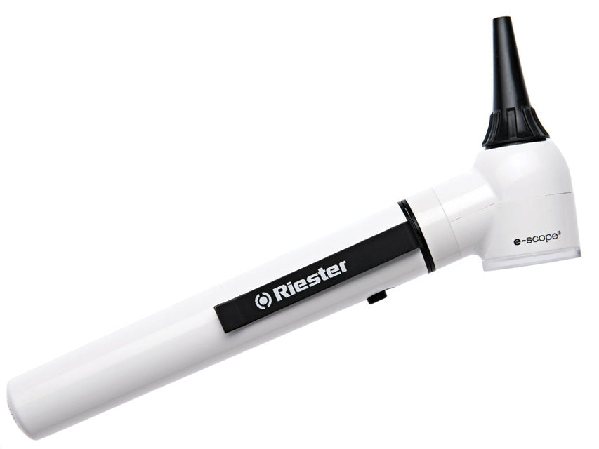 E-SCOPE F.O. eyrnaskoðunartæki – LED 3,7 V – hvítt í hörðu hulstri