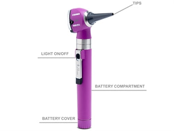 SIGMA-C LED OTOSCOPE - fjólublár - poki - 31593